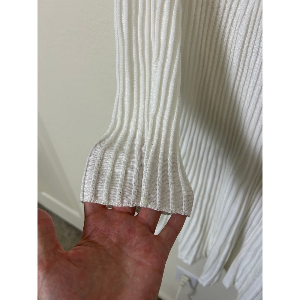 Peruvian Connection‎ Dress Rivoli White Long Sleeve Size L Pima Cotton natural - Picture 6 of 9